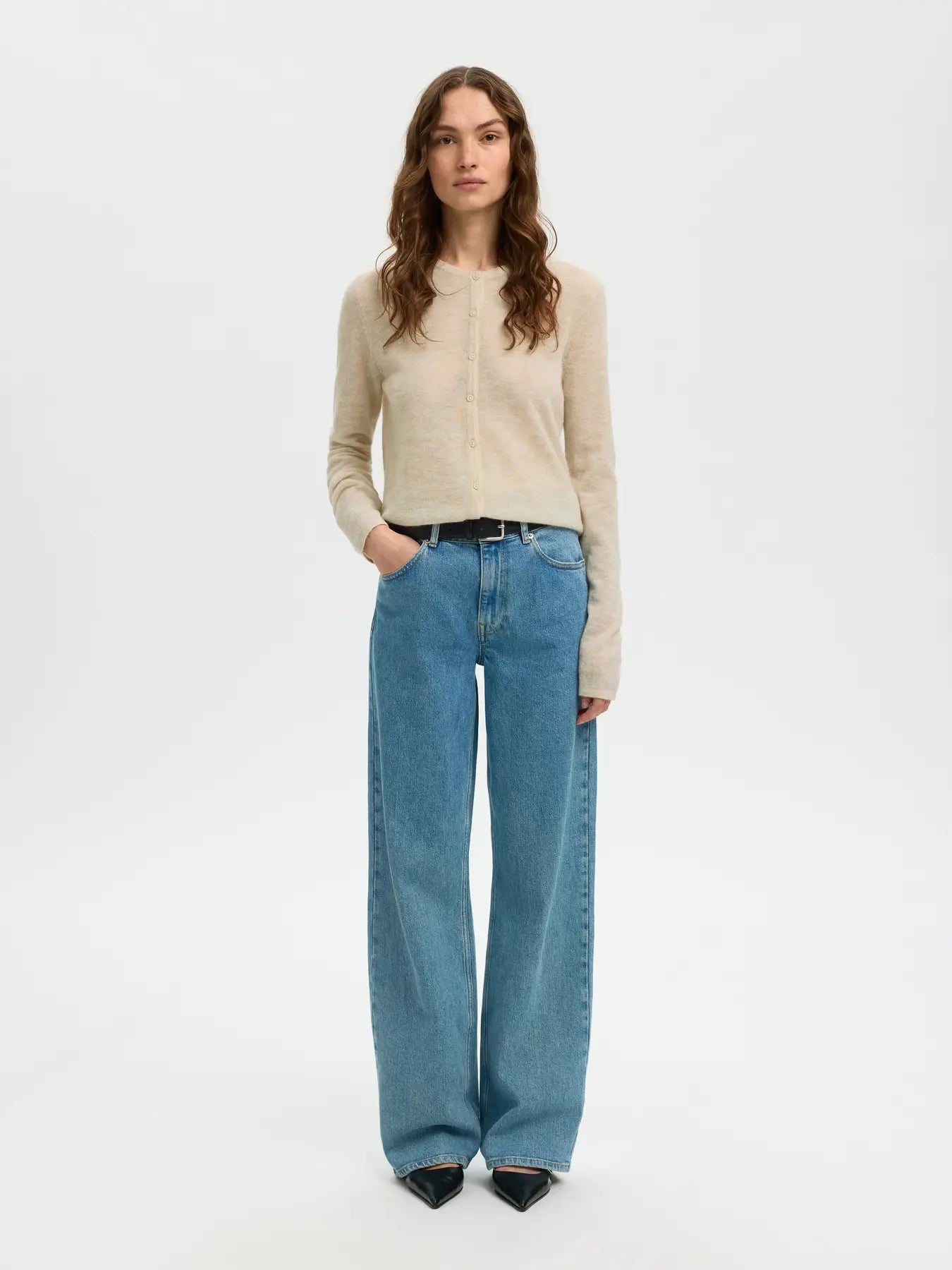 Selected Femme Shirley knit cardigan dames vest