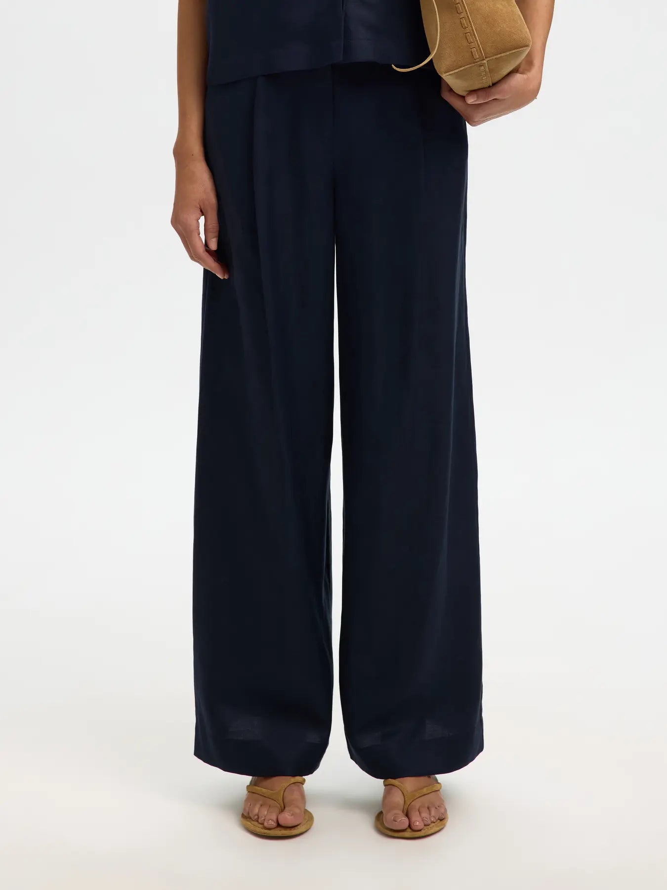 Selected | SLFLyra linen blend pant