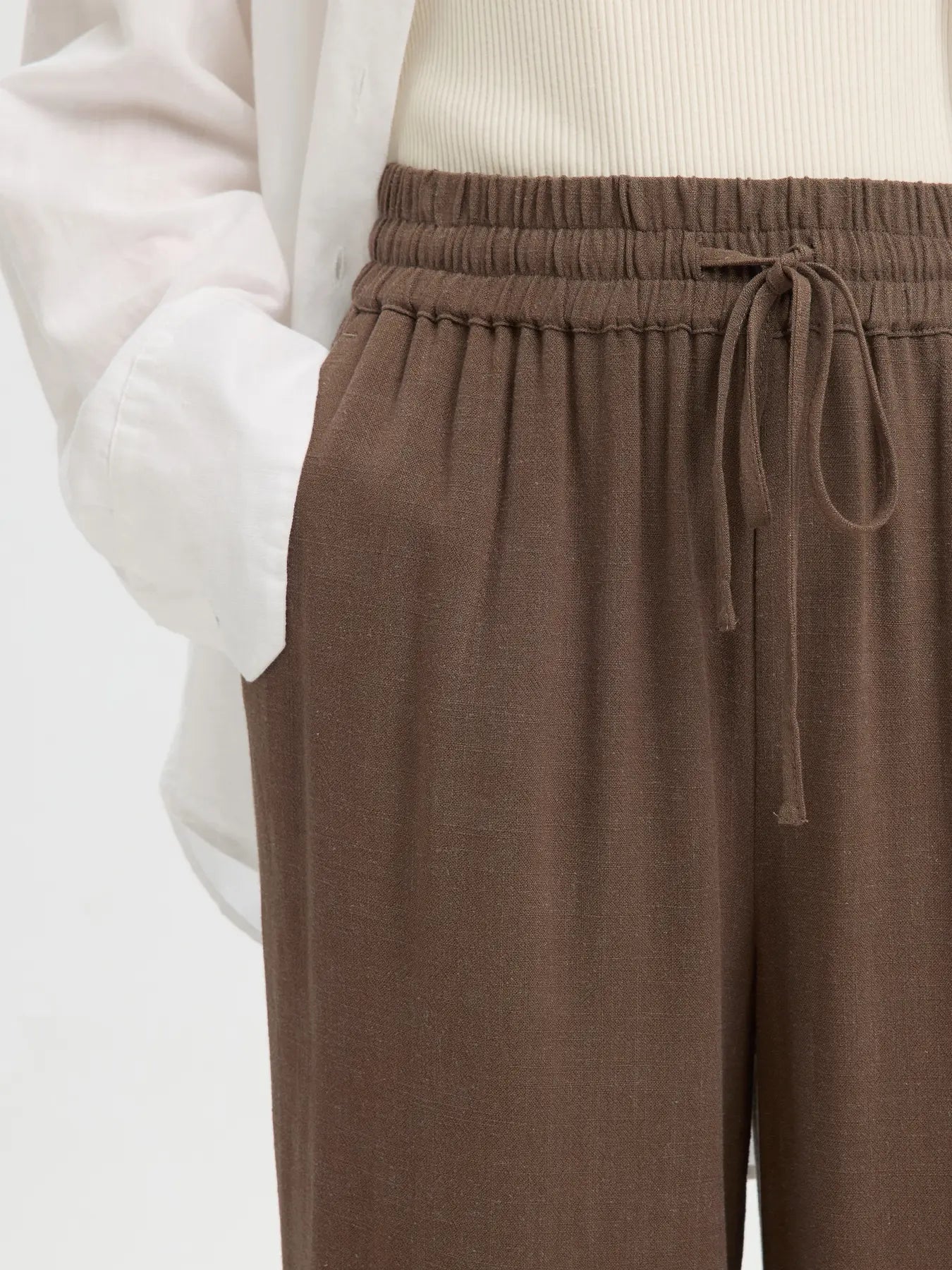 Selected Femme Viva Giulia linnen broek dames