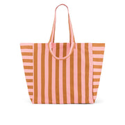 Rose in April Elisa Tote Bag Caramel Roze Strepen