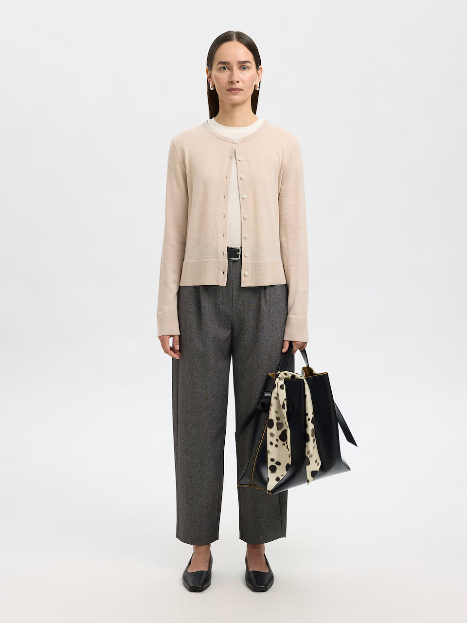 Selected SLFThea knit merino cardigan 16098148