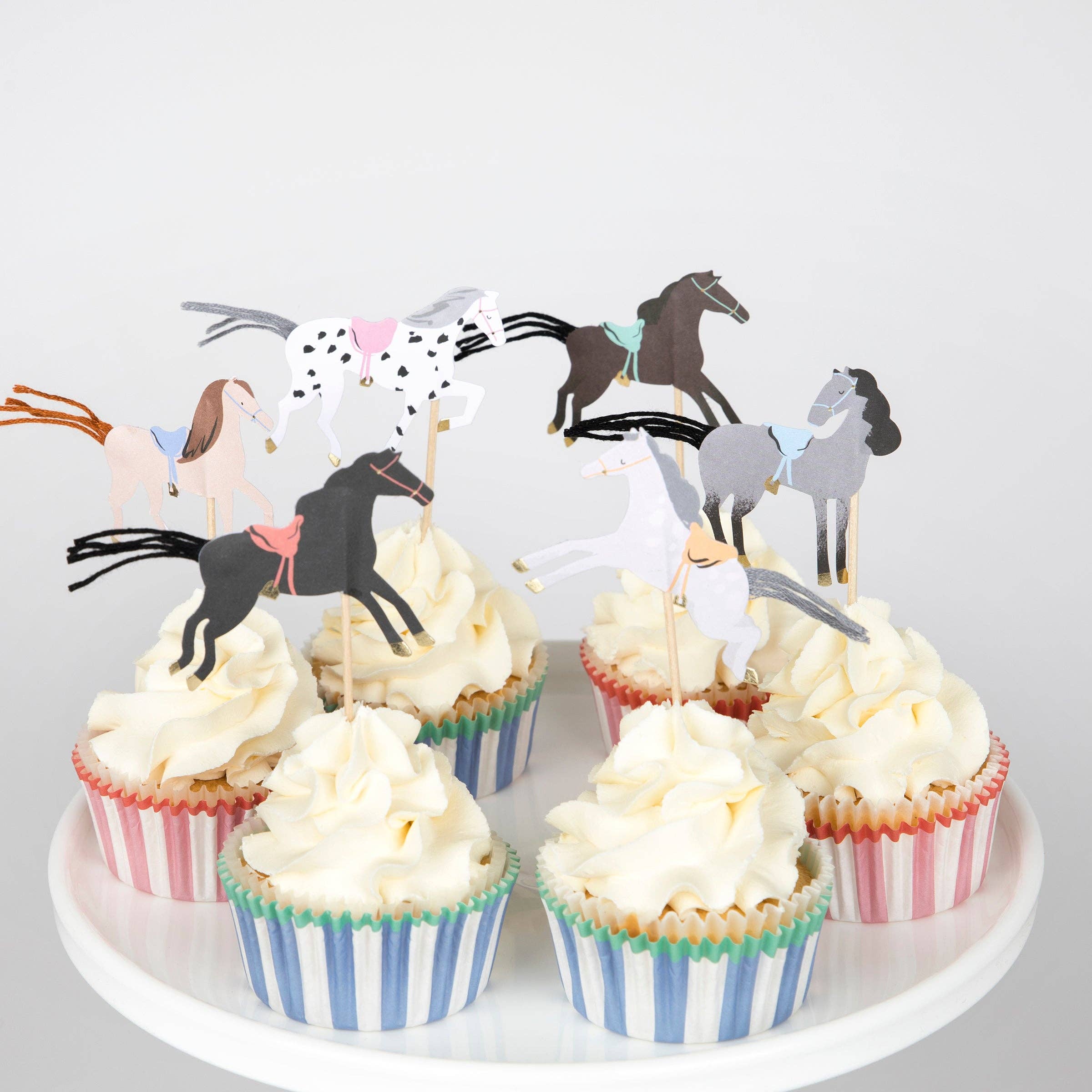 Meri Meri paard cupcake set