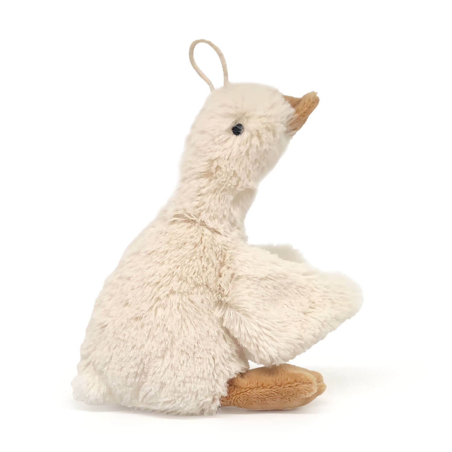 Knuffeldier Boerderijdier Gans wit, klein 15cm