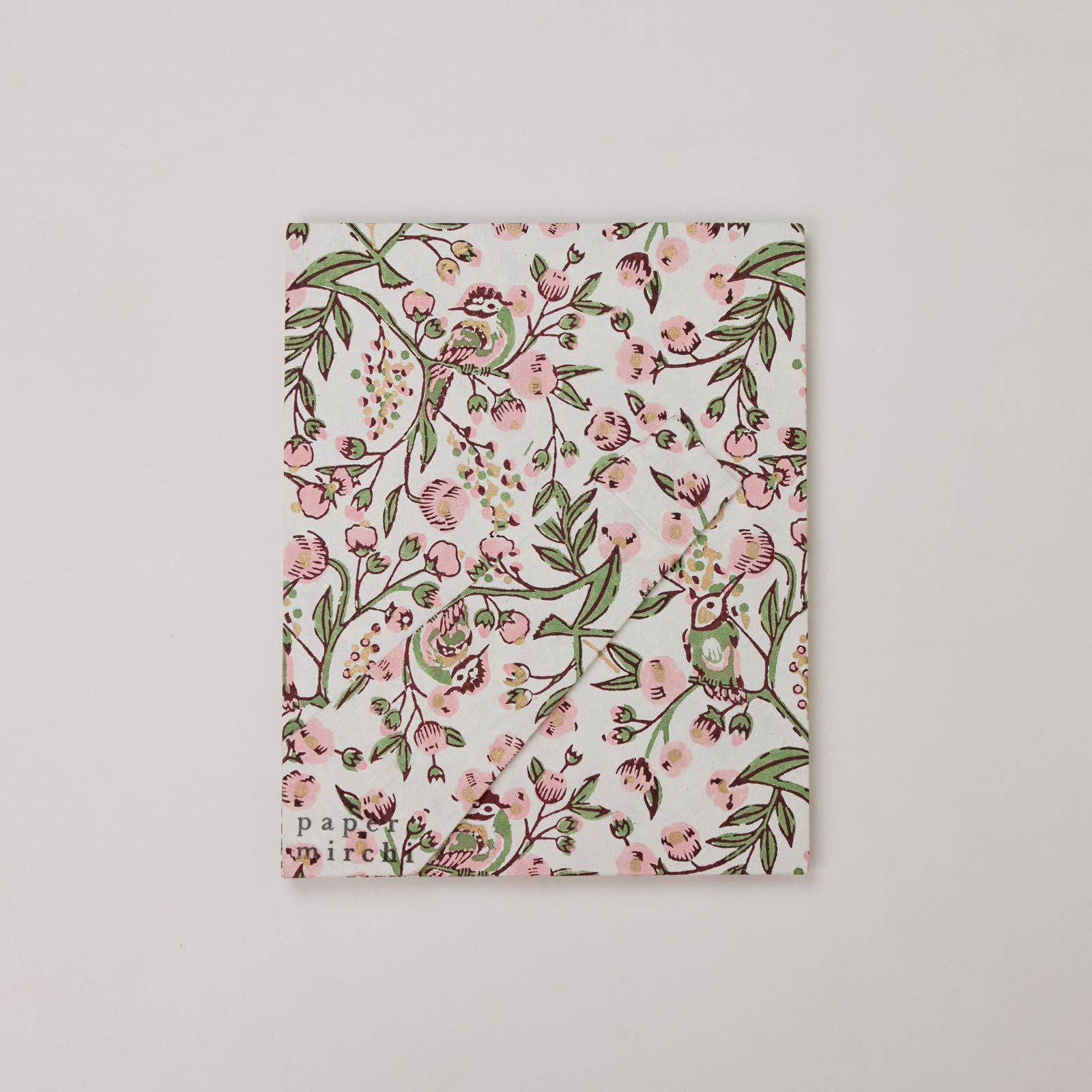Paper Mirchi Blokgedrukte Fotolijst (5x7) - Zangvogels Blush