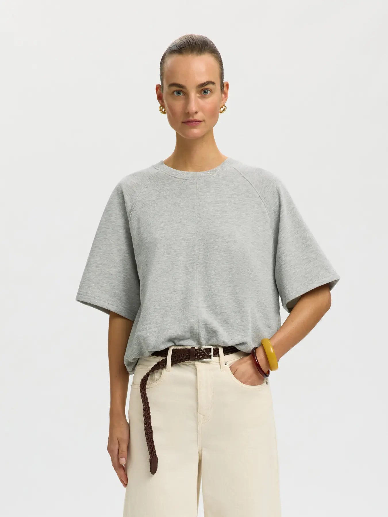 Selected Tabby Bubble Sweat