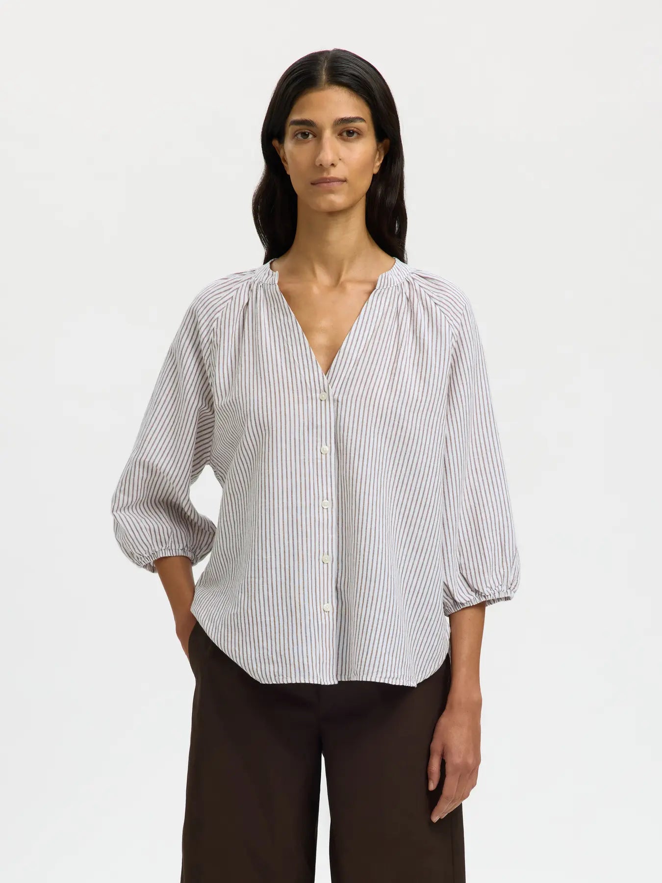 Selected SLFCleo linen shirt 16099877