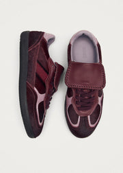 Alohas Club soft burgundy Leather sneakers