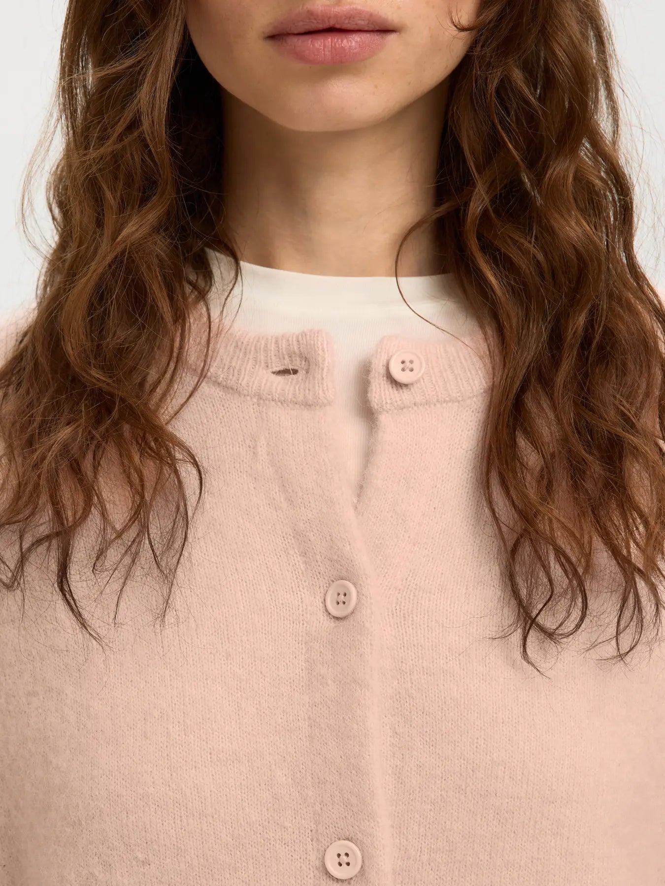 Selected SLFLulu new knit cardigan Pale Dogwood 16098138